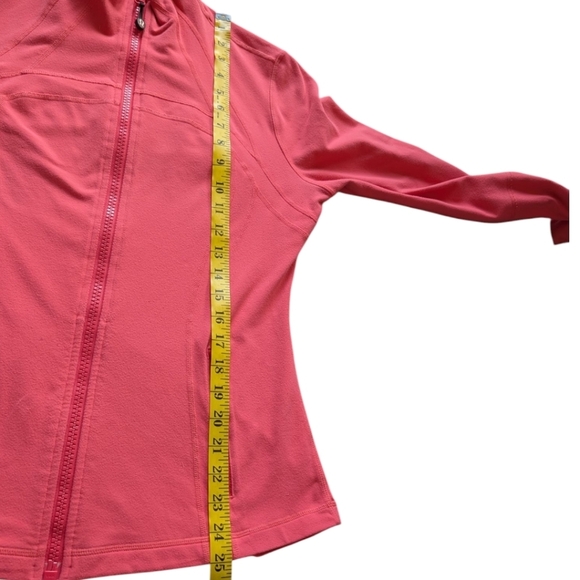 Lululemon Define Jacket Passion/Heathered Coal Wee Stripe Rel: 2014 Women's 12 - Picture 13 of 14
